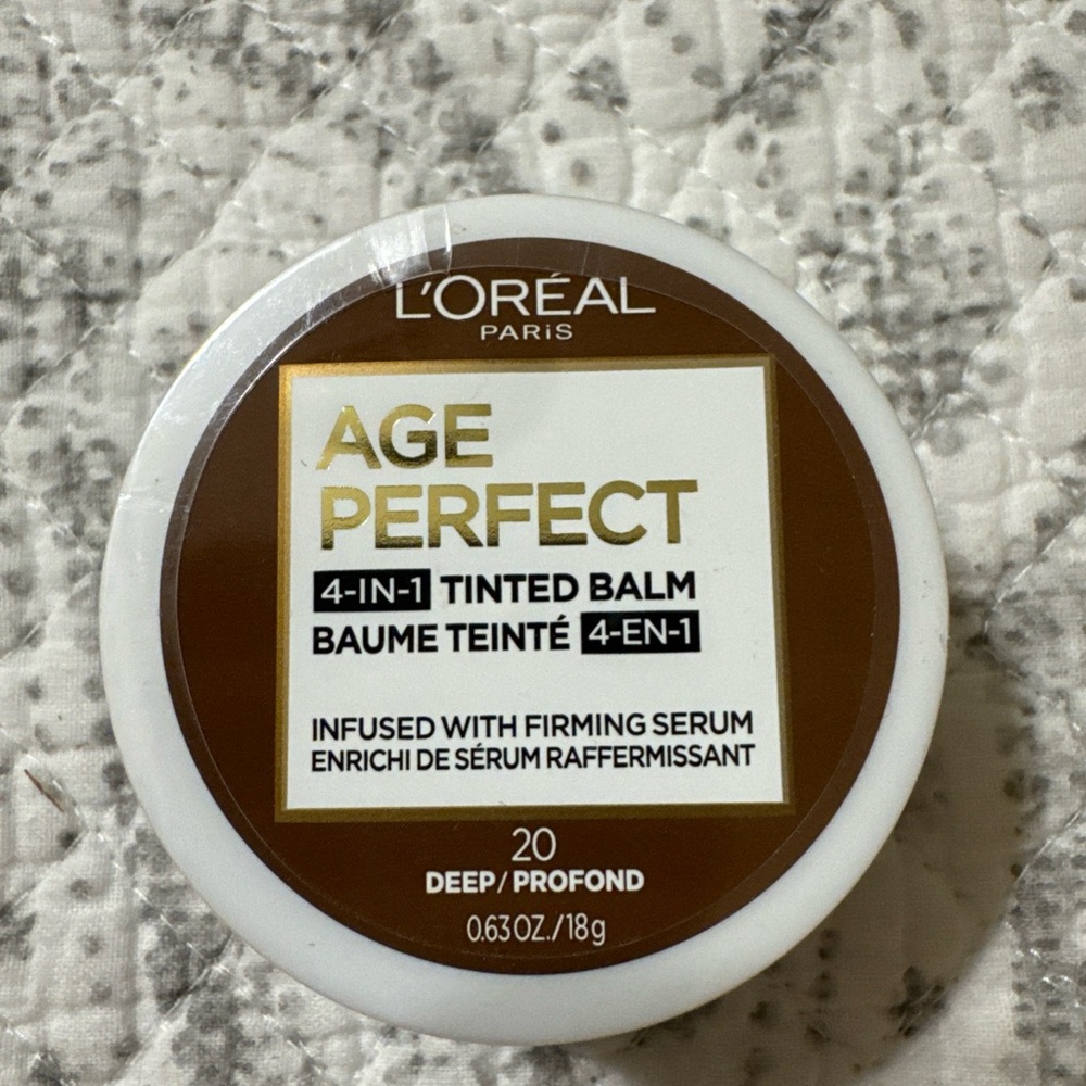 L’Oréal Paris Age Perfect 4-in-1 Tinted Balm with Firming Serum, Deep0.63 oz/18g